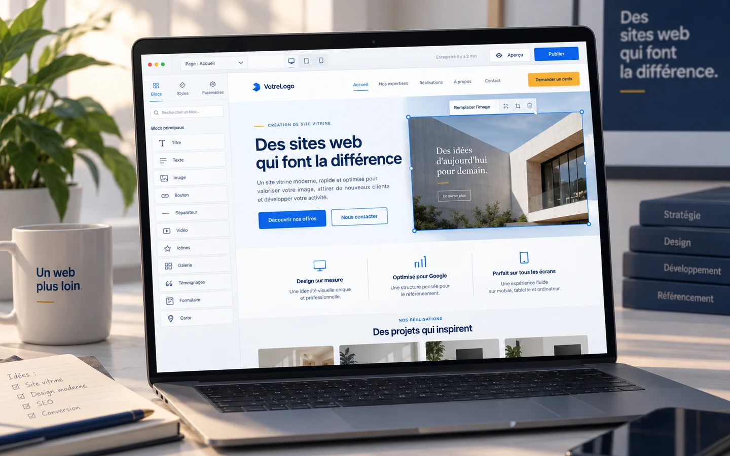 Création d’un site WordPress sur un poste de travail Nessmedia